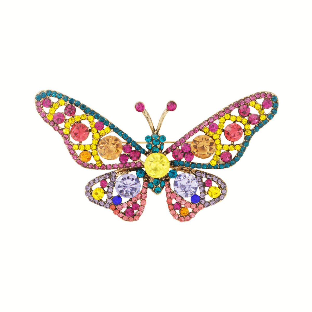 Brož MOTÝL multicolor4